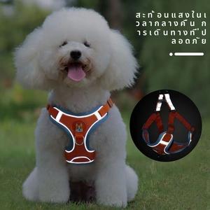 เสื้อกั๊กสำหรับสุนัข, เชือกจับ, เหมาะสำหรับสุนัขขนาดเล็กเช่นตุ๊กตาบิชอน, ปอมเมอเรเนียน, และชเนาเซอร์, สายรัดหน้าอก, สายจูงสุนัขลูกสุนัข, โซ่สุนัข