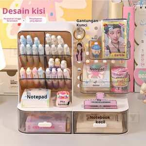 Kotak Pensil  Meja Laci Mini Kotak Alat Tulis Desktop Organizer Storage  Tempat Alat Tulis Penyimpanan Alat Tulis Organizer stationery