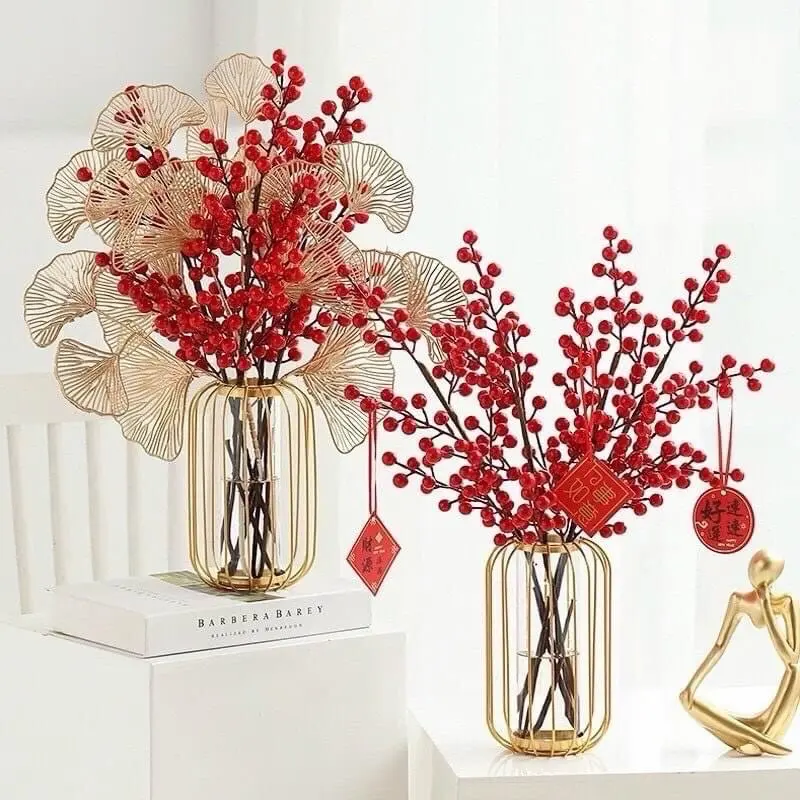 Cành đào đông (cherry) trang trí 12 nhánh loại cao cấp, trang trí Tết, trung thu... Đồ trang trí Đồ trang trí Đồ trang trí Đồ trang trí Đồ trang trí 4