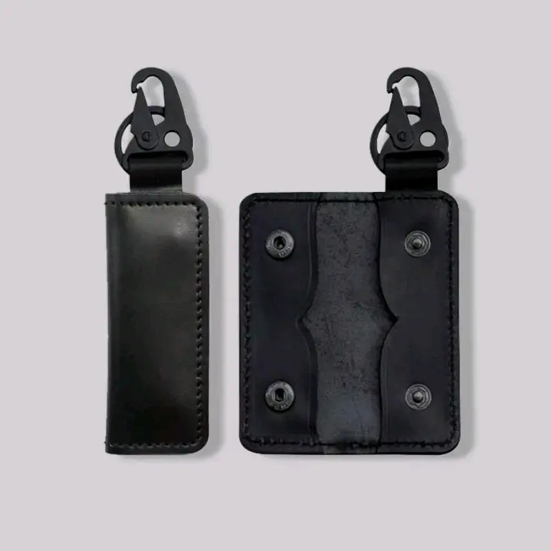 Gantungan Kunci Dompet STNK Motor Mobil Minimalis AG001 - Kulit Sintetis Premium Import - Pink, Keychain, Elegan 5