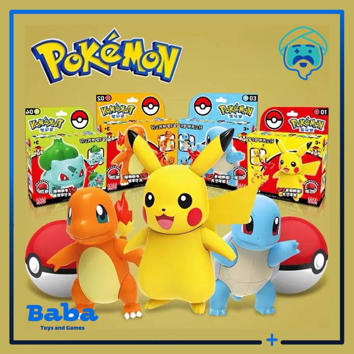 LDCX Pokemon Pokeball Assembly Figure DIY Toys / Mainan Figu - Shop ...