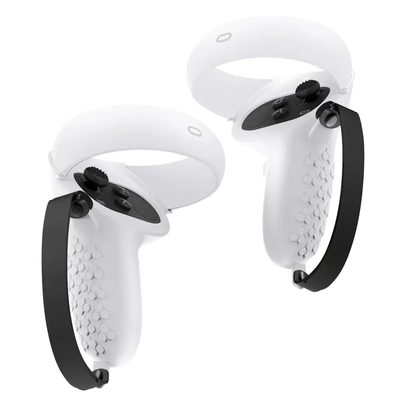 Controller Handle Cover, 1 Pair Anti-slip Controller Handle Protector, VR Touch Controller Cover, Console Accessories for Oculus Meta Quest 2 0