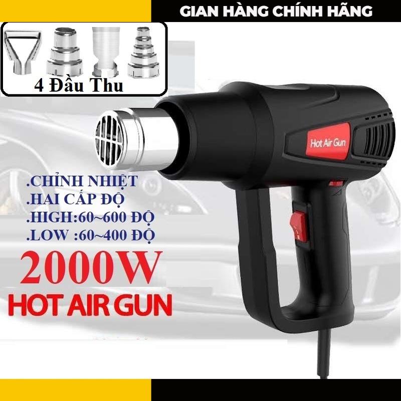 Máy khò nhiệt Talon 2000w CHÍNH HÃNG Công Ty, khò hơi nóng cầm tay mini, bọc màng co giỏ quà tết, dán decal ô tô xe máy