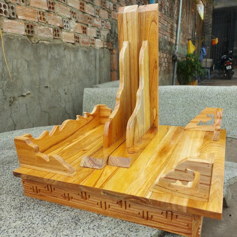 Bàn thờ treo tường gỗ xoan ngang 40-50-60-80-107-127 cm Decor Decor Phòng ( 2 màu )