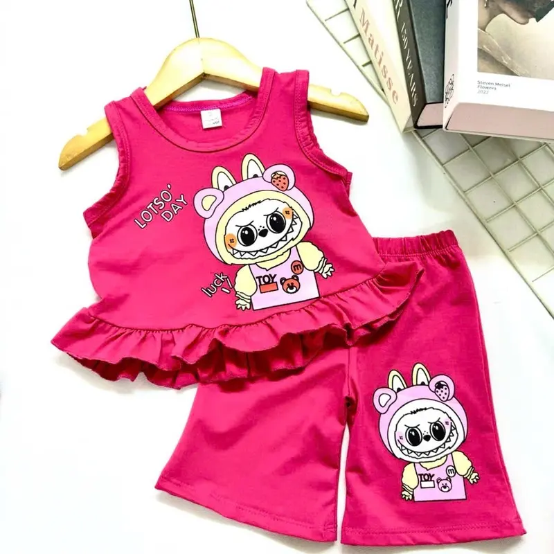 Bộ bé gái sát nách labubu và kurumi a3 combo3 bộ 109k miễn phí shop 5