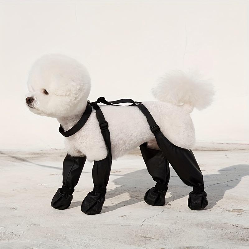 Waterproof Dog Shoes Adjustable Outdoor Walking Non-Slip Soft Dog Boots Bulldog Paw Protection Rainy Day Pet Breathable Shoes kitten 1