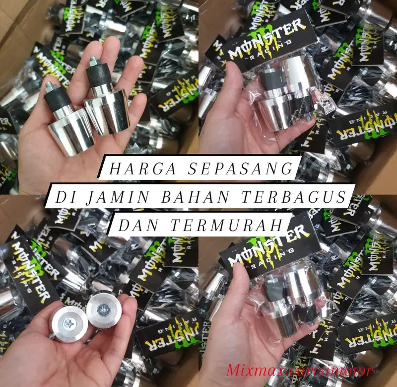 TERMURAH JALU STANG CHROME MODEL PCX BANDUL JALU STANG PCX JUMBO  / JALU STANG MINI SEPASANG KIRI KANAN JALU STANG PCX VARIO MIO XEON BEAT SCOOPY FINO KLX CRF CRF TIGER RXKING UNTUK SEMUA JENIS MOTOR / UNIVERSAL 1