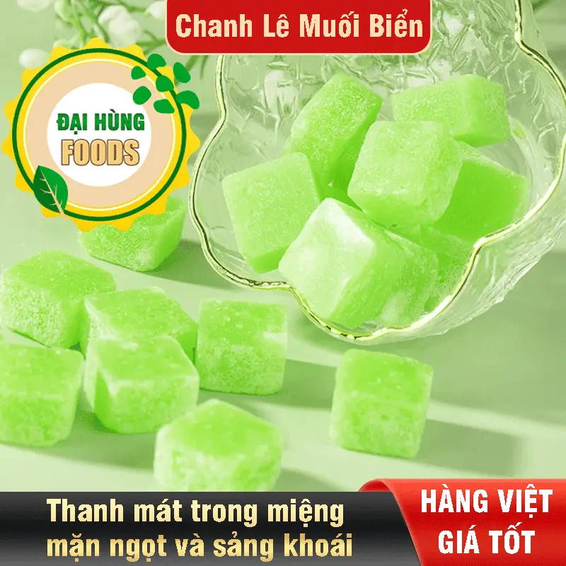 Kẹo Chanh Lê Muối Biển Đại Hùng Foods, 250gam/túi Snack Foods