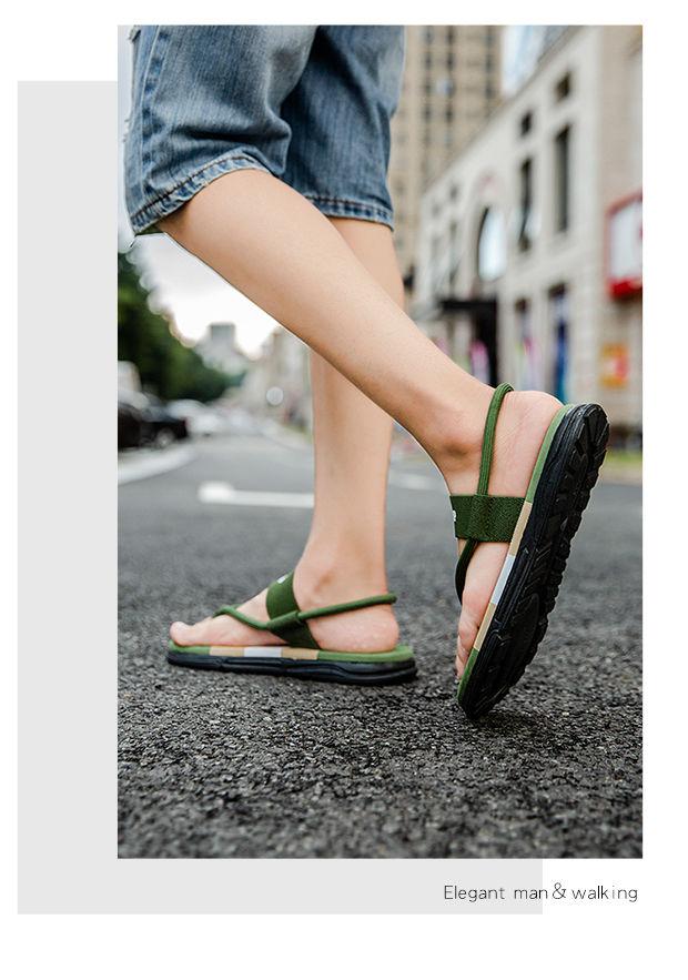 Product Introduction of Hot-Selling Men's Summer New Flip-Flops Casual Outdoor Non-Slip Wear-Resistant Beach Sandals Two-Way Soft Sole Sandals for Men 12