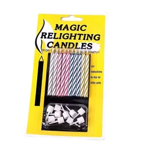 Lilin Ulang Tahun Magic Lilin Tidak Mudah Tiup Menyala Kembali Lilin Ajaib isi 10 Buah Candle