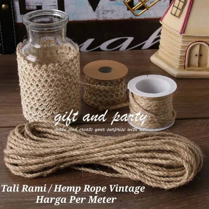 Tali Rami / Tali Goni / Hemp Rope Vintage / Tali Goni Per Meter