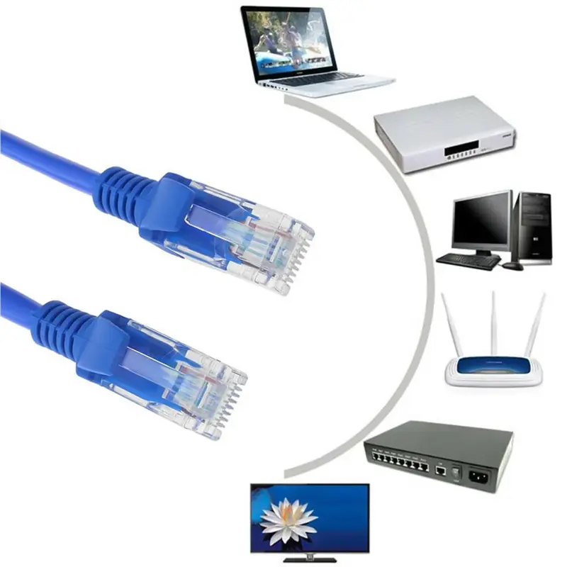 Kabel LAN Outdoor FTP CAT5 Kabel UTP 30 Meter Pabrikan Hight Quality BIRU ABU Computer Router 3
