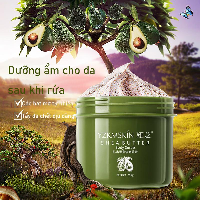 Kem Chà Xát Hương Bơ Làm Đẹp Cơ Thể Niacinamide Shea Butter Oil Body Frosted 250g 5