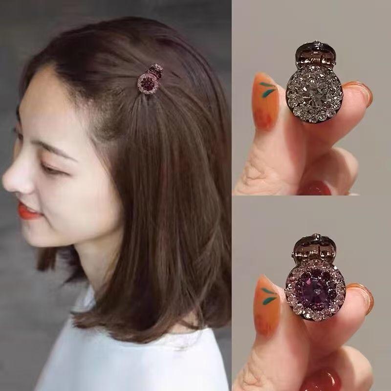 Kẹp Tóc Càng Cua Nhỏ Thiết Kế Bên Hông Kim Cương Đầy Đủ Tinh Tế, Dành Cho Nữ, Thích Hợp Cho Tóc Mái Trán, Kẹp Tóc Công Chúa, Kẹp Cá Mập Nhỏ Kẹp Tóc Updo Nửa 0
