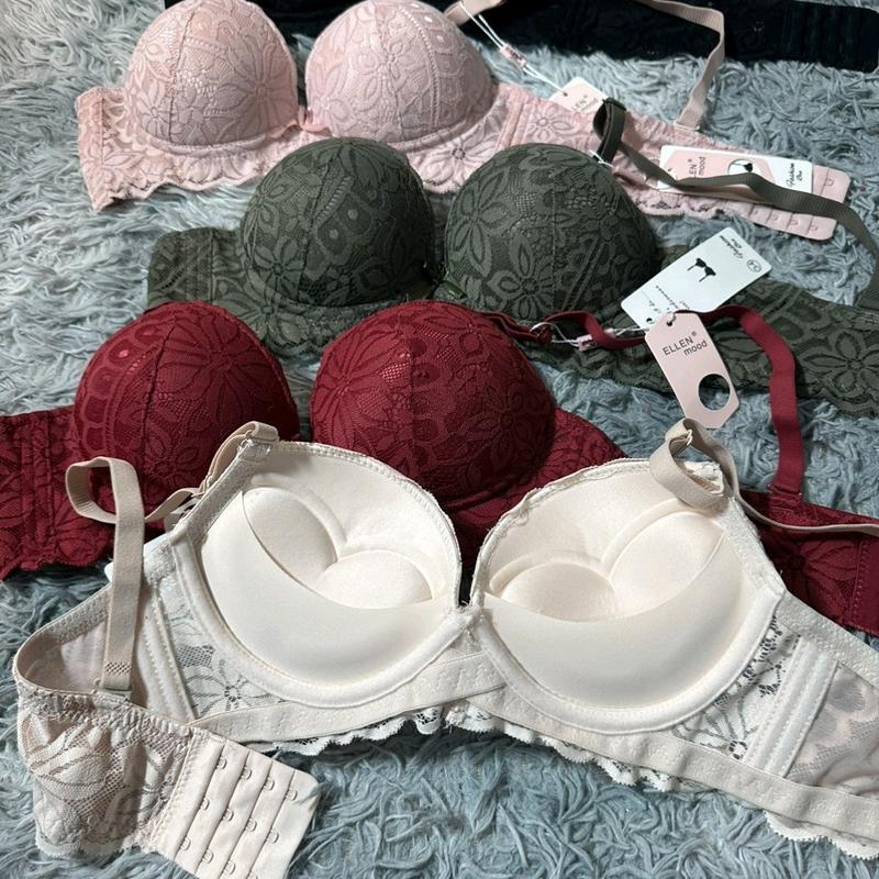 combo 1 - 3 áo ngực nữ nâng ngực 6 phân ( loại 1 ) . áo lót nữ nâng ngực phối ren mút dày 6 phân không gọng cao cấp mã ( 911 ) Nữ Bra . áo lót nữ