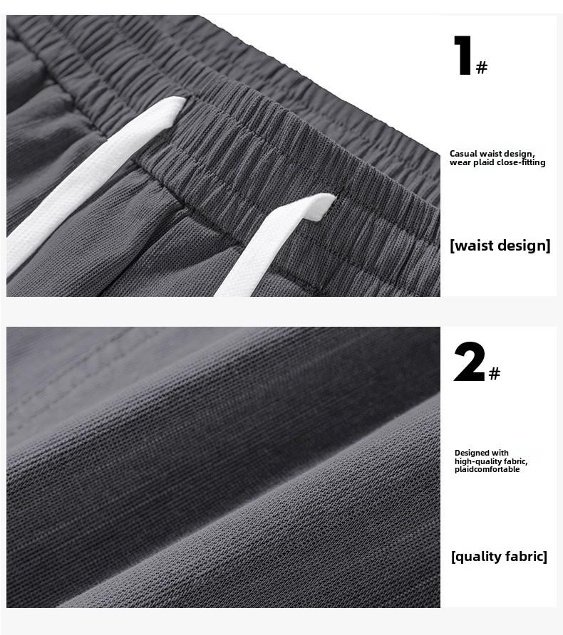 Product Introduction of Men's summer shorts, loose and comfortable, knee-length shorts for men, casual five-inch shorts, lightweight and comfortable. 11
