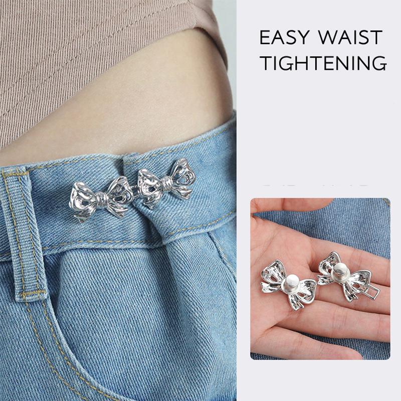 Kẹp Quần, Khóa Thắt Lưng Thắt Nơ, Có Thể Tháo Rời Thích Hợp Cho Quần Jean, Nút Bấm, Dây Thắt Lưng Có Thể Điều Chỉnh Không Cần May, Dụng Cụ Làm Săn Chắc, Phụ Kiện Quần Áo 7