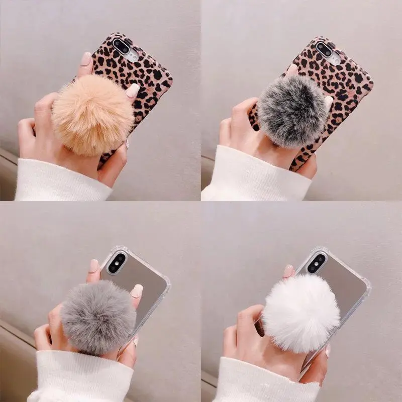 DB66 POP SOCKET POMPOM 3D POP SOCKET BULU WARNA AKSESORIS HP MH.ID 0
