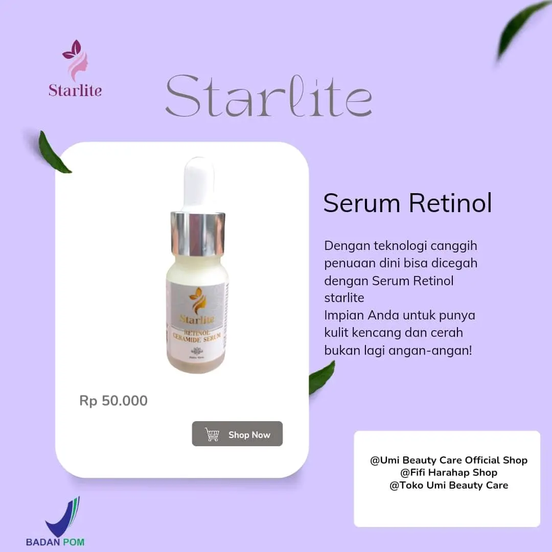 3 SERUM RETINOL STARLITE Semua Jenis Kulit