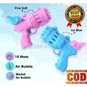 ( BISA COD ) PROMO Mainan Anak Angel Gatling Bubble Gun Sayap Elektrik Gatling Gelembung Sabun SNI / Mainan Anak Laki Laki / Mainan Anak Perempuan Murah