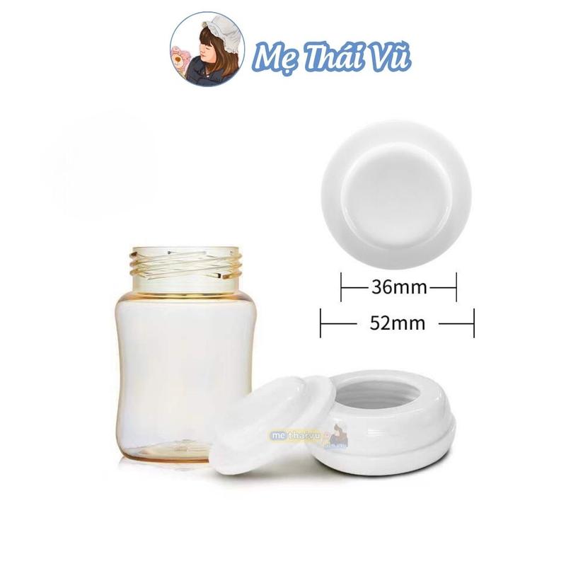 Nắp chặn sữa Silicon thay thế nắp trữ sữa cho bình cổ rộng Moyuum Gros TM Pigeon.. MẸ THÁI VŨ Voi