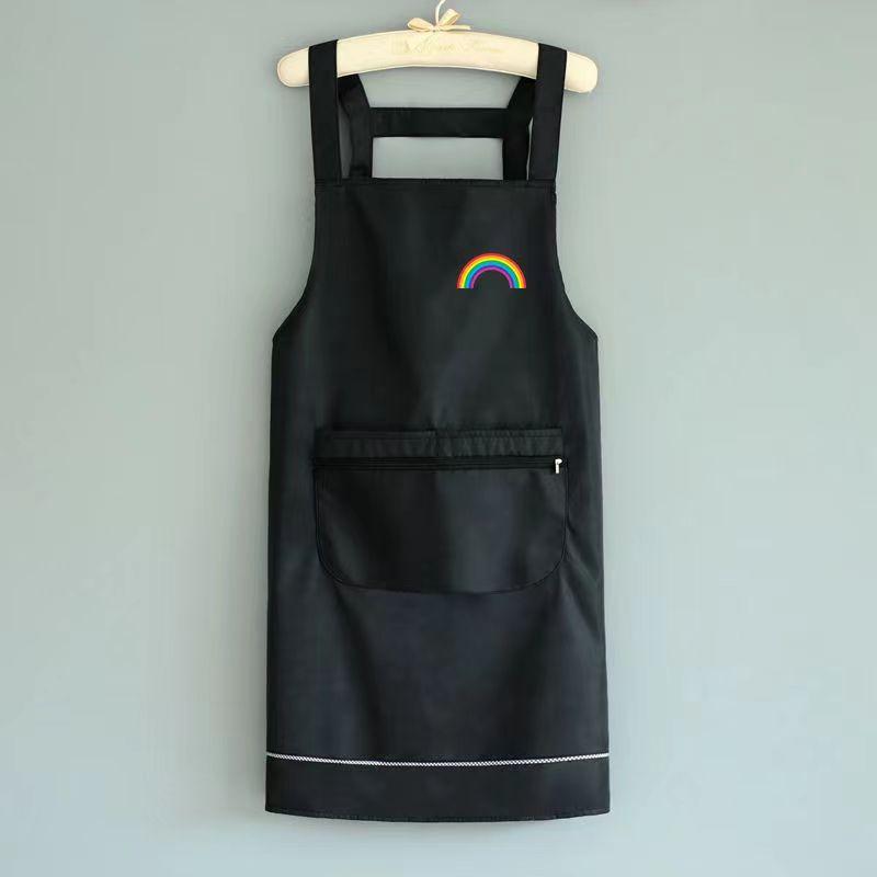 Product Introduction of Waterproof Oilproof Apron with Zipper Home Kitchen Apron Large Pocket Fashion Abrasion Resistant Workwear 11