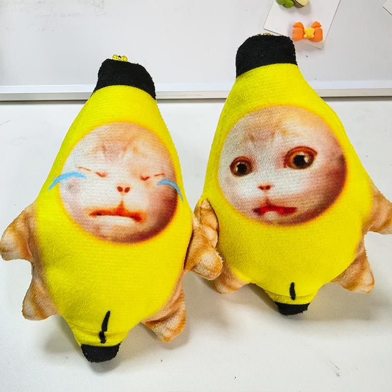 Đồ Chơi Mèo Chuối Nhồi Bông, Phong Cách Hoạt Hình, Búp Bê Mèo Sầu, Đồ Trang Trí Nhồi Bông Thích Hợp Làm Quà Tặng Sinh Nhật, Mặt Dây Chuyền Móc Chìa Khóa, Đồ Chơi Vui Nhộn, Tuyệt Vời Làm Quà Sinh Nhật 2
