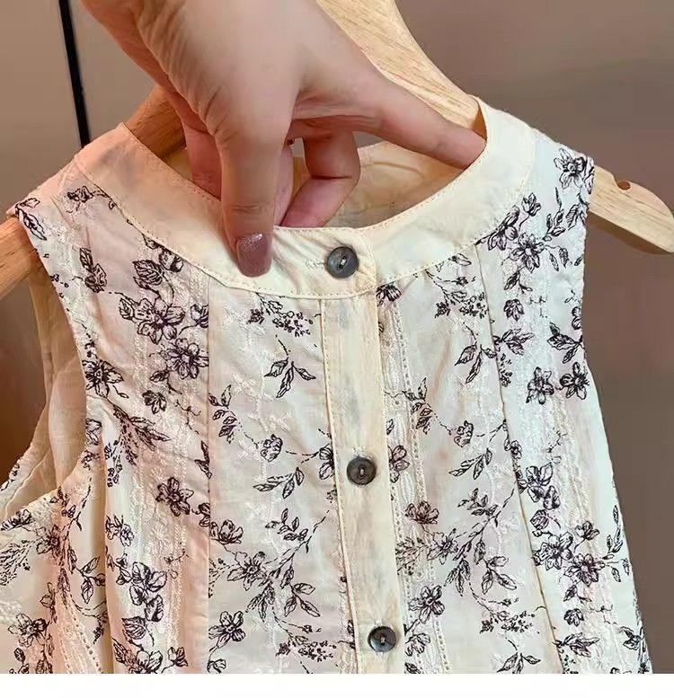 Product Introduction of Áo Sơ Mi Bé Gái, Áo Cánh Và Quần Chống Muỗi, Không Tay, Bộ Đồ Hai Mảnh Phong Cách Phương Tây, Thích Hợp Cho Mùa Hè, Áo Sơ Mi Búp Bê Cho Trẻ Em, Hàng Mới Về 10