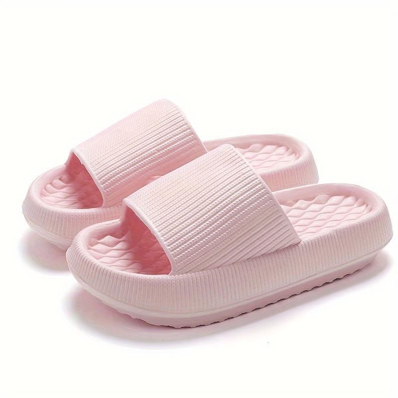 Product Introduction of Simple Solid Color Slide, Casual Open Toe Soft Sole Shoes, Comfortable Indoor Home Slippers 8