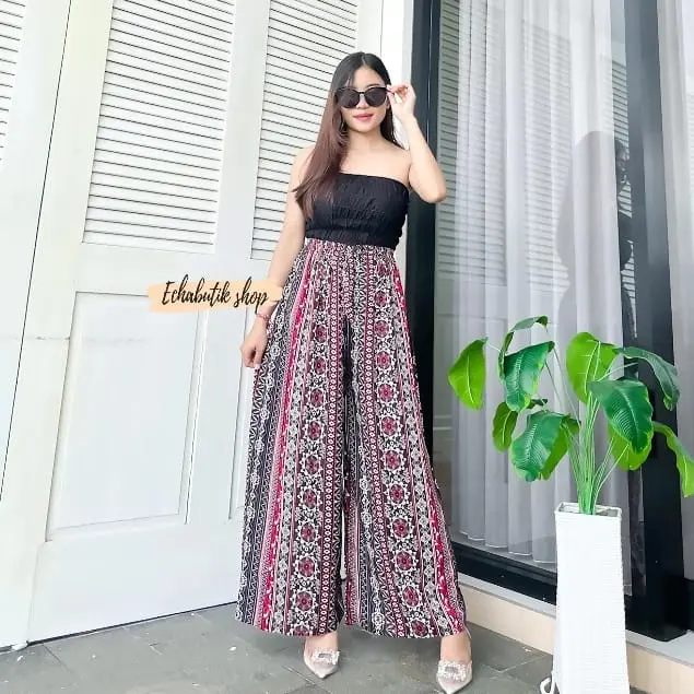 CELANA PANJANG MOTIF WANITA RAYON LEMBUT Bali High