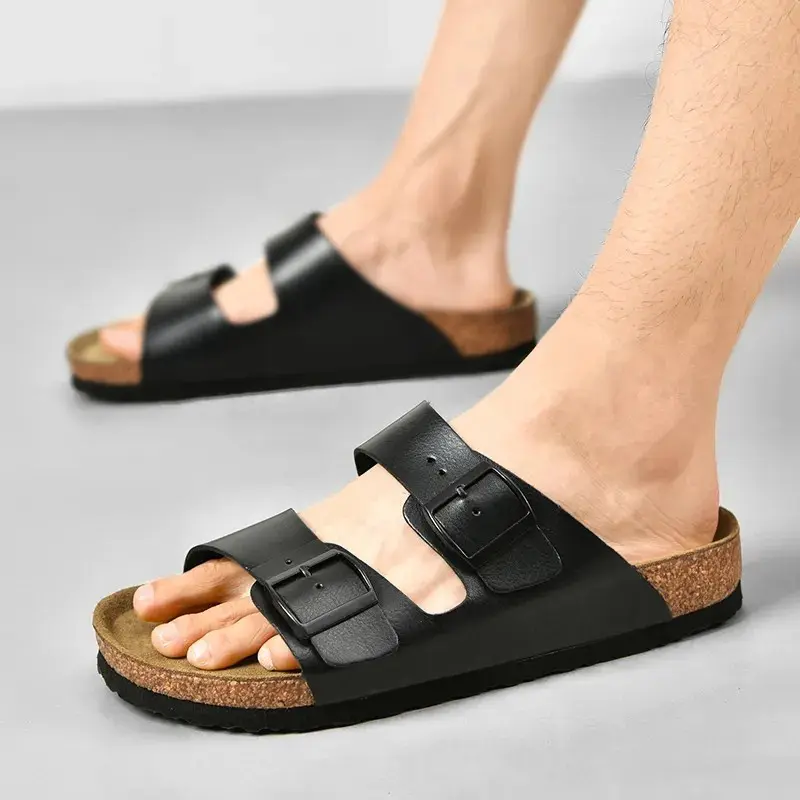 Sandal Pria Kokop Model Gesper Ban Dua