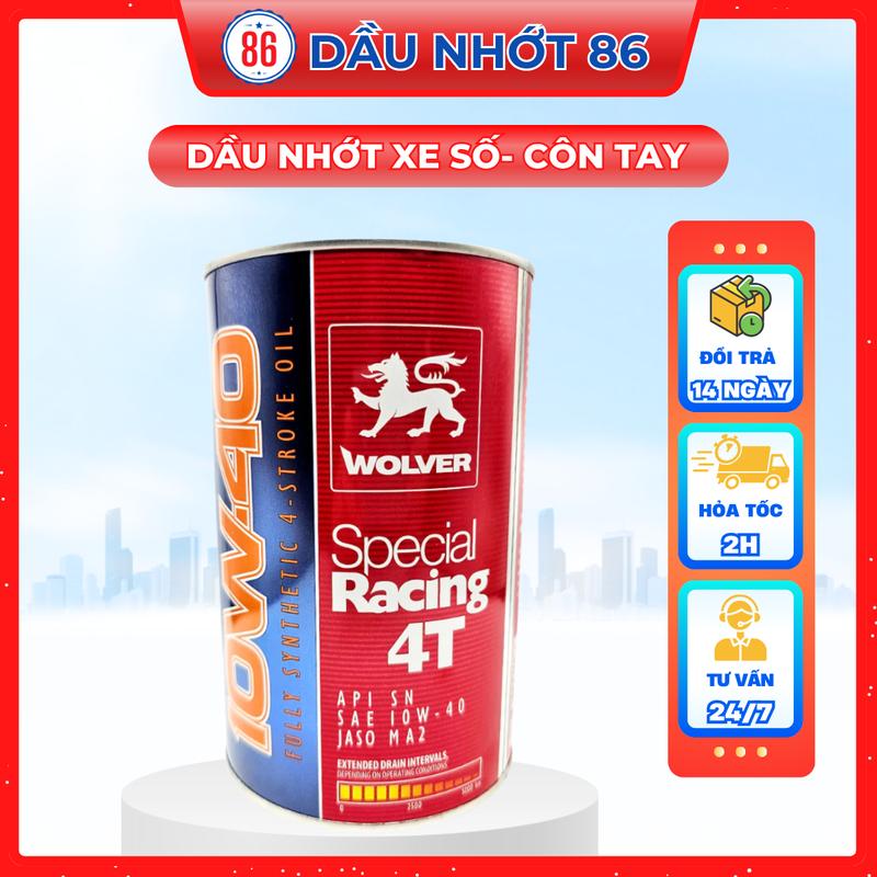 Nhớt motor Wolver Special Racing 10w40 cho xe số, côn tay, mô tô