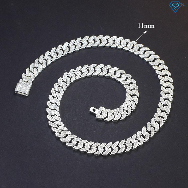  Dây chuyền cuban nam bạc mắt xích bản 11mm 2.2 cây DCK0087 - Trang Sức TNJ 