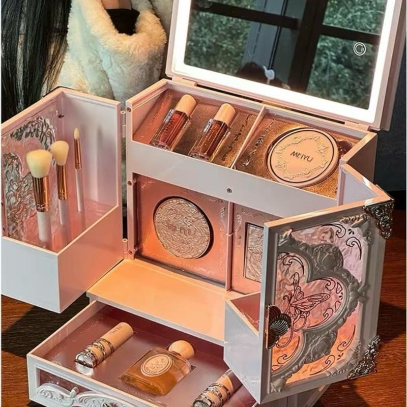  Bộ Trang Điểm MEIYU 14 Món Hoa Biếc Kèm Gương LED Hộp Quà Valentine 8 3 Cho Bạn Gái Người Yêu 20 10 20 11 Cosmetic Perfume Mỹ Phẩm Nội Địa Trung Vy Vy 