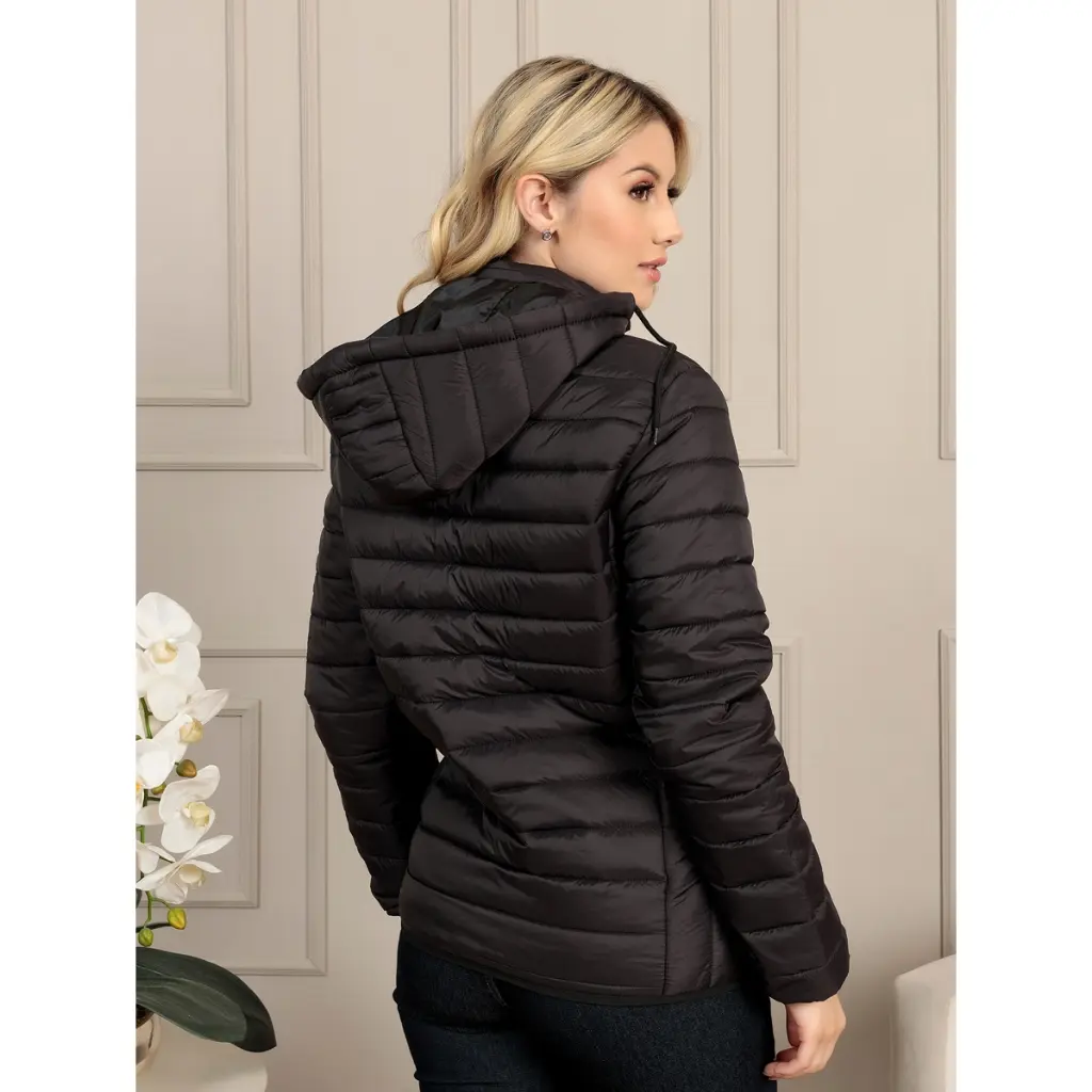 Jaqueta Bobojaco Feminina em Nylon – Elegância e Proteção Contra o Frio - imagem 6