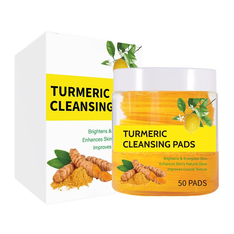 Product Introduction of Turmeric Cleansing Pads Turmeric Cleansing Pad Exfoliating Cleansing Facial Care Skincare Comfort 1