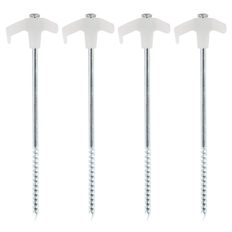 4/8/10Pcs Outdoor Tent Peg Florescent Long Screw Thread Stakes - TikTok ...