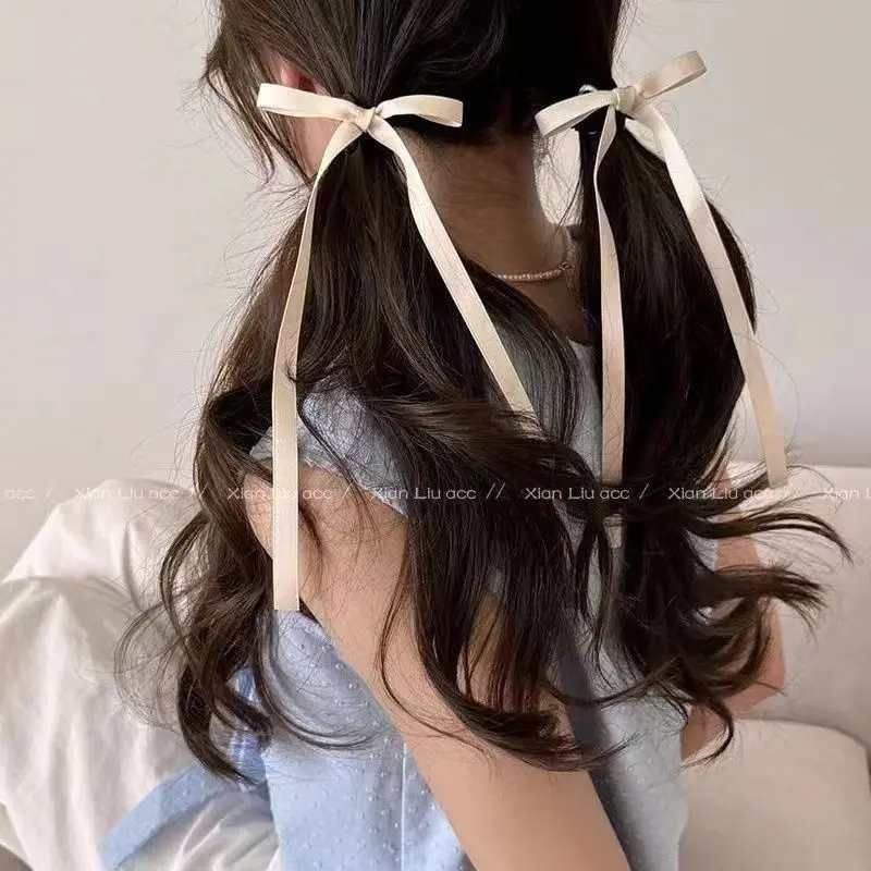 Kẹp Tóc Tóc tết Phong Cách Múa Ba Lê Nơ Ngọt Ngào, Kẹp Tóc Càng Cua, Tóc Đuôi Ngựa, Tóc Sau Đầu, Phụ Kiện Tóc Mới, Năm 2025 4