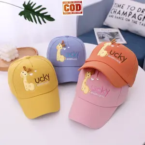 TOPI BASEBALL LUCKY / TOPI ANAK BORDIR LUCKY ANAK USIA 1-8 TAHUN LAKI PEREMPUAN