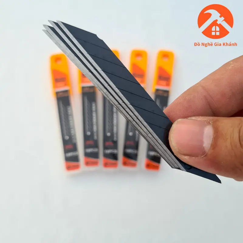 Combo 1 con dao rọc giấy mini, dao cắt decal,biển quảng cáo và 50 lưỡi dao thay thế kapusi chính hãng 4
