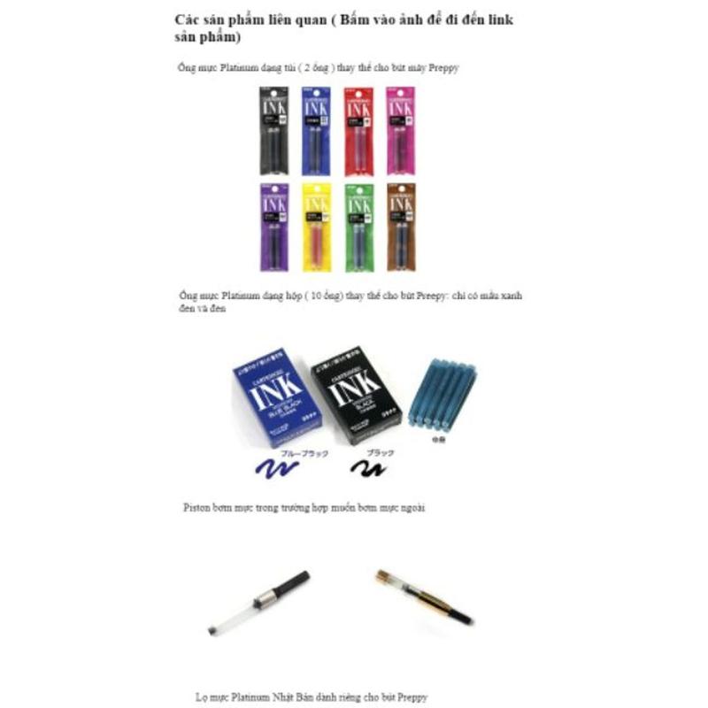 10 ống mực bút máy nhật bản platinum preppy f03