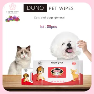 Dono Tisu Basah Tissu Tissiu Tissue Hewan Pembersih Badan Kaki Wajah Anjing Kucing Kelinci Peliharaan