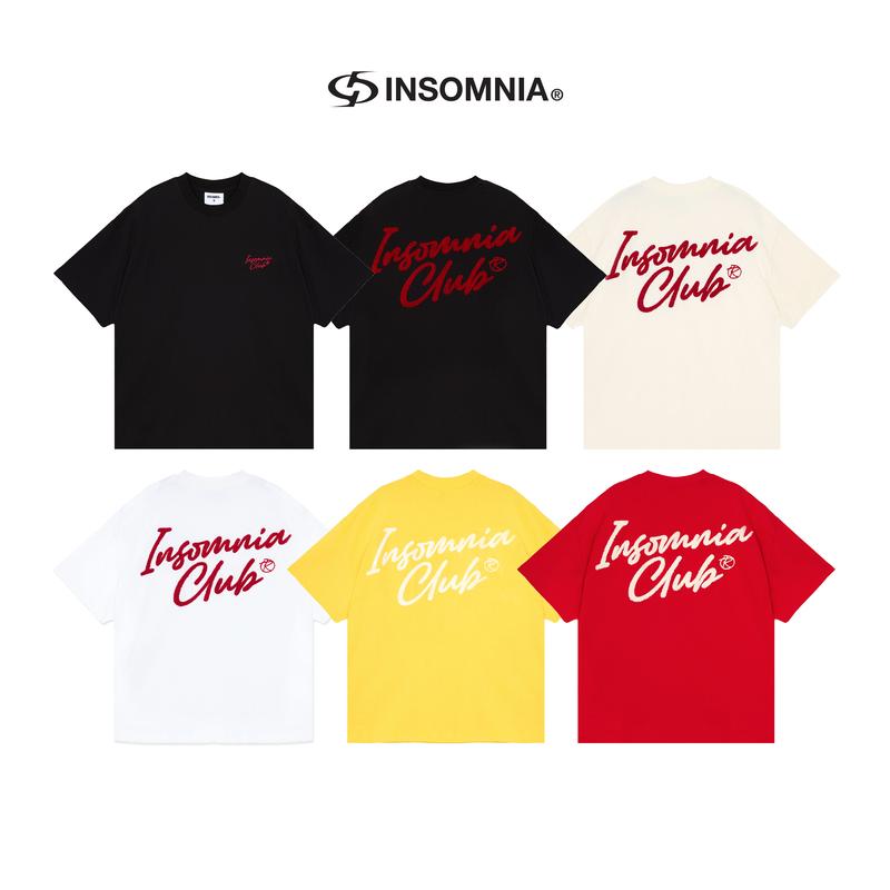 Áo Thun Boxy 280GSM Thêu Xù Ver 2 INSOMNIA Unisex Nam Nữ Cotton Local Brand - TS029