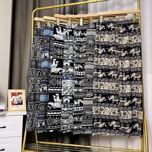 Celana kulot santai motif lucu celana panjang wanita