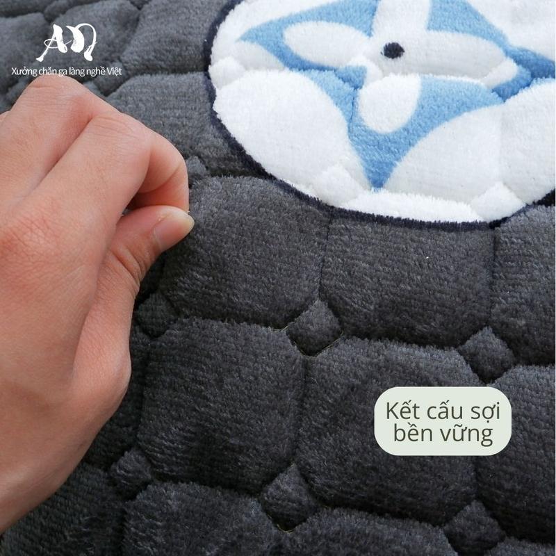 Thảm Trải Giường Nỉ Nhung YUKI – Thảm Lông Cừu Đủ Kích Thước, Các Mẫu Hottrend AN BEDDING 6