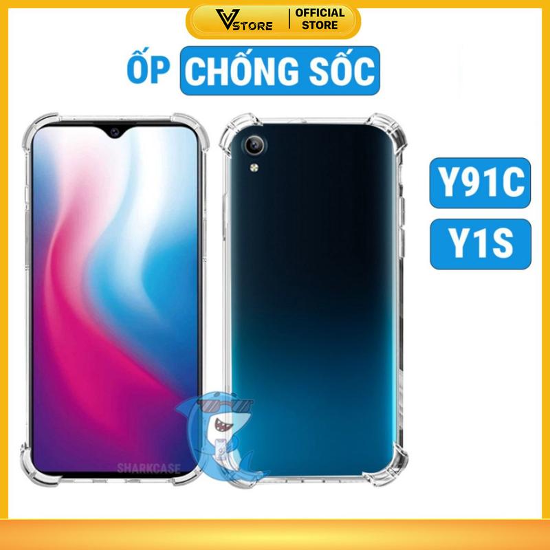 ốp lưng dành cho vivo y91c / y1s dẻo trong suốt silicon chống sốc va đập viền vuông bảo vệ cam điện thoại Vstore (anh chị mua trên 55k để áp mã freeship) Phụ Kiện ốp phôi