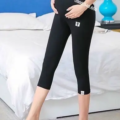 Quần ngố bầu legging siêu dãn 0