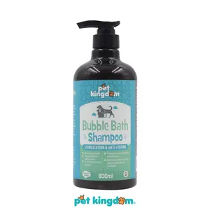 Pet Kingdom 800 ml Sampo Hewan Sterilizing & Anti Itching Mandi Busa Cairan Pembersih Pembasmi Kutu Pembasmi Jamur Perawatan Bulu