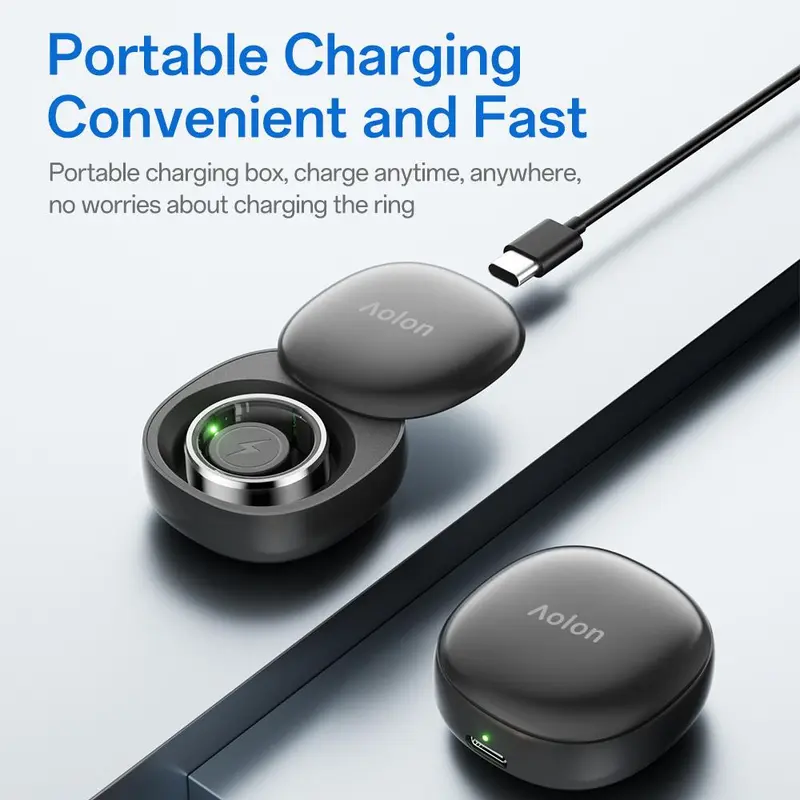 Gen3 Charging Case, 1 Count Rechargeable Magnetic Charging for Ring 3, Smart Watch Charging, Wearable Accessories for Home & Office 4