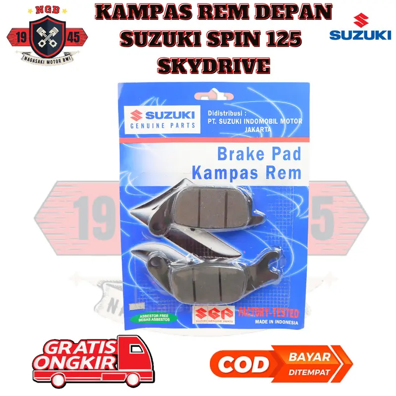Kampas Rem Cakram Depan Suzuki Spin 125 Skydrive Kampas Rem